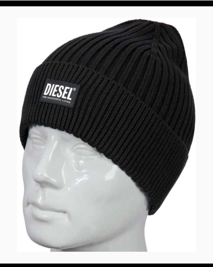Diesel Шапка Diesel DL-45BL/WH "Чёрный с белым"