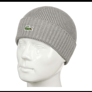 Шапка Lacoste LC-75GR "Светло- серый"