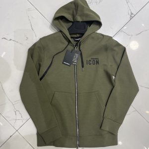 Худи Dsquared2 36402Zip/Haki "зип"