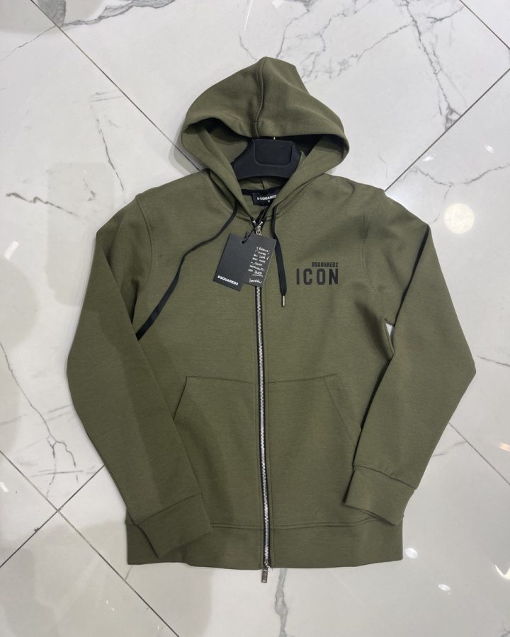 Dsquared2 Худи Dsquared2 36402Zip/Haki "зип"