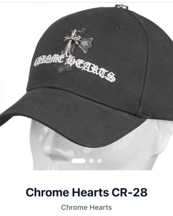 Chrome Hearts Кепка Chrome Hearts CR-28 "черный с белым"