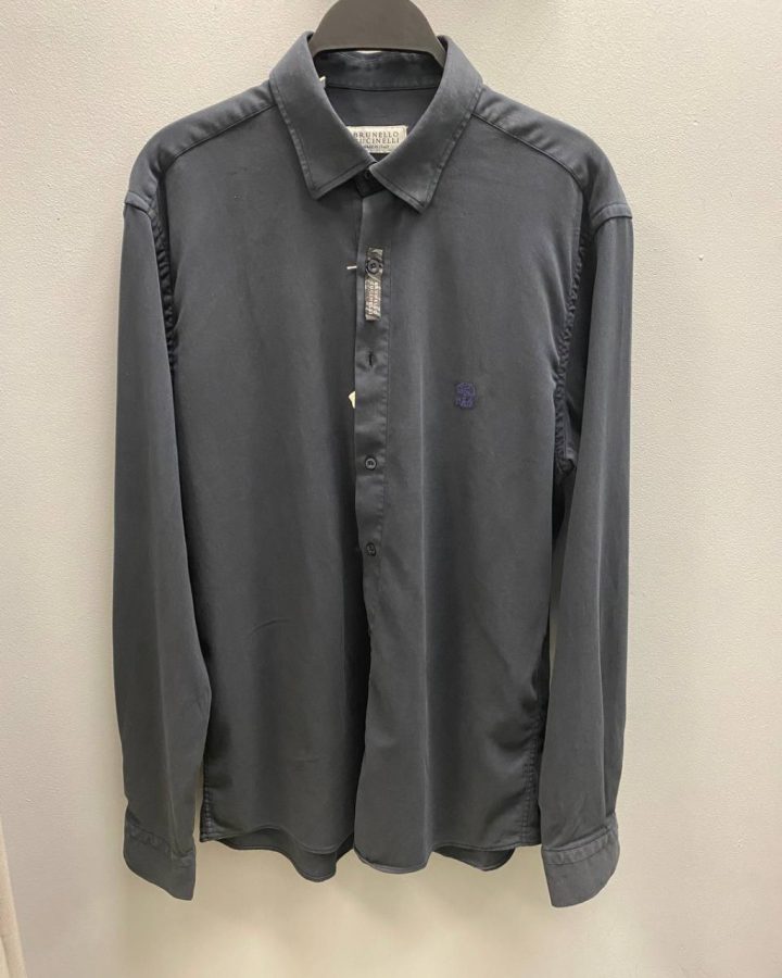 Brunello Cucinelli Рубашка Brunello Cucinelli 77243Navi