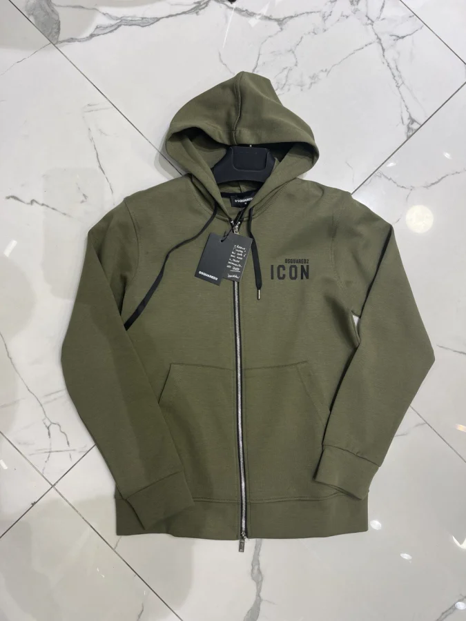 Dsquared2 Худи Dsquared2 36402Zip/Haki "зип"