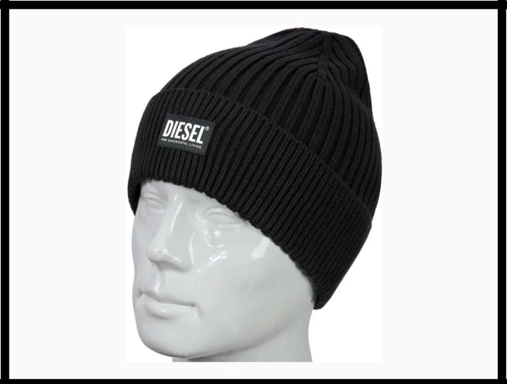 Diesel Шапка Diesel DL-45BL/WH "Чёрный с белым"